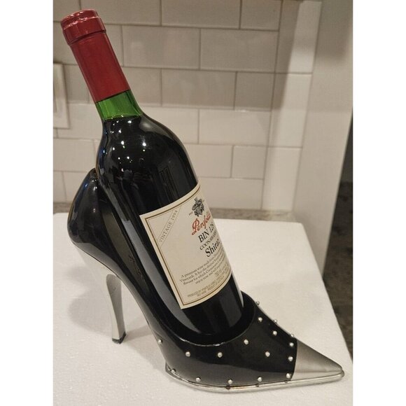 Unbranded Other - Vintage High Heel Shoe Wine Bottle Holder - Large Size - Unique - Great Price!